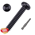 Eastlo #10 1-1/4" Pan Torx Screws Black New. Price: $20.00.