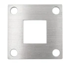 Stainless Steel Square Base Welded Plate For 1-1/2" X Posts 3-1/2 New. Price: $44.07.