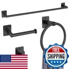 Matte Black Bathroom Accessories Set Kljkpa Pieces Hardware 24 New. Price: $33.40.
