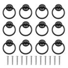 Asamuyu 12 Pieces Drawer Pull Ring Knobs Metal Handle Black New. Price: $21.99.