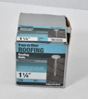 Hillman Fast Tite Roofing Nails Electro Galvanized 1-1/4" 11 Gauge 5LB Pack New. Price: $7.19.