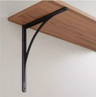 Signature Hardware Avril Shelf Bracket Cast Iron 11-7/8" Black 500780 Open. Price: $49.65.