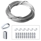 Amadget Stainless Steel Wire Rope, 316 Marine Grade 1/16" X 33 Feet, Silver New. Price: $11.88.