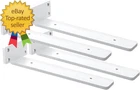 4 Pack Shelf Brackets White 12 Inch Floating 1/5 Thick New. Price: $25.99.