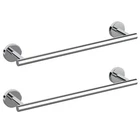 Cilee 2 Pieces Polished Chrome Bathroom Towel Bar, 16 Inch Double Racks... New. Price: $44.41.