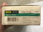 Stanley FN1536 2-1/4 In. Ga. Angled Strip Coated Finish Nails 3,655 Pk New. Price: $40.00.