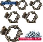 Luomorgo 6 Pcs Antique Bronze Drop Ring Drawer Pulls, Vintage Cabinet Handl. Price: $16.72.