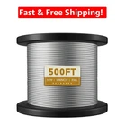 Rust-resistant 500FT T316L Stainless Steel Wire Rope For Home Improvement New. Price: $260.07.