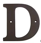 Deltana RL4D Bronze 4" Solid Brass Residential Letter New. Price: $14.99.