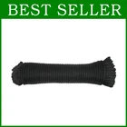 1/4" Black Polyester Rope 100FT Hank - Industrial Grade New. Price: $44.39.