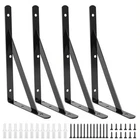 4 Pack L16 X 10" Heavy Duty Shelf Brackets With Screws Open Floating Shelvi... New. Price: $38.11.