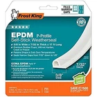 Frost King Epdm Rubber Self-stick Weatherseal Tape, P-section, 3/8" W, 7/32" T, New. Price: $19.91.