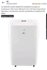 Lg LP0721WSR 7000 Btu Portable Air Conditioner Used. Price: $180.00.