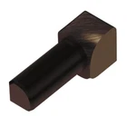Schluter Rondec - 1/2" Inside Corner Brushed Antique Bronze (iv/ro 125 Abgb) New. Price: $16.99.