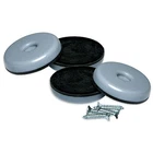 Furniture Sliders With Screws, Gray Blue, Round, 1.5-IN., 4-PK. 23114TV New. Price: $16.30.