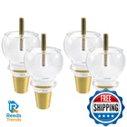 Geesatis 4.8 Inch Acrylic Furniture Legs With Gold Caps(set Of 4) - Lucite Clear New. Price: $69.81.