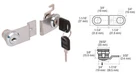 Crl LK26KA Chrome Keyed Alike Lock For Double Swinging Glass Door New. Price: $14.06.