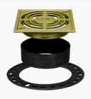 Schluter Kerdi-drain Square Grate Kit Brushed Brass Floor KD4GRKAMGB New. Price: $75.30.