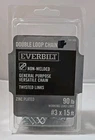 Everbilt 760309 Double Loop Chain #3 X 15 Ft. 90 Lb Capacity Zinc Plated New. Price: $9.99.