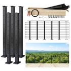 Muzata 16-20FT Modular Black Cable Railing Kit Inch 5 Level Post 36" New. Price: $578.95.