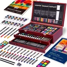 Deluxe Art Set In Cherry Wood Box - 175 Pieces Brand New. Price: $69.00.