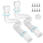 Gutterlix Flexible Downspout Extensions, Connectable 2 Pack White New. Price: $35.94.