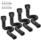 Ogutter Rain Downspout Extensions, Extender 4 Pack, Black New. Price: $69.00.