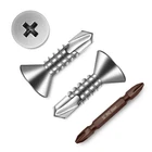 Mywish (500PCS) #8 X Sheet Metal Screws, Flat Phillips 5/8", Silver New. Price: $23.38.