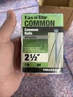 Galvanized Common Nails 2-1/2" 1-LB Hillman 461281 Fas-n-tite New. Price: $6.99.