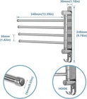 Swivel Towel Hanger Rack Space Saving Bathroom Holder With 4 Swing Arms New. Price: $26.94.