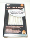 New Itt Double Braided Dock Rope 1/2" X 20' White. Price: $12.95.