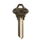 Kaba Ilco A1145L-SC20 Key Blank, Brass, Schlage Lock, PK10 New. Price: $15.09.
