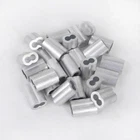 Higood Wire Rope Sleeve, For Dia. 1/4", Aluminum Alloy, Pk 25 New. Price: $18.70.