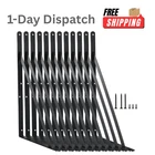 .mhmydz 12 Pack 14X10" Heavy Duty Shelf Brackets Black With Screws New. Price: $56.63.