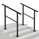 Lovmor 2 Pack 3-STEP Wrought Iron Handrails For Outdoor Steps Porch Black New. Price: $59.99.