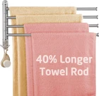 Adjustable 4-ARM Swing Out Towel Rack, Stainless STEEL,19.5-INCH (4 Bars) New. Price: $94.99.