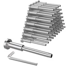 50 Pack Invisible Cable Railing Kit, T316 Stainless Steel 1/8" Receiver Open. Price: $35.00.