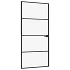 Door Interior For Bathroom Black Tempered Glass&aluminum Slim Vidaxl New. Price: $337.99.