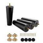 Maricome 6" Mid-century Black Furniture Legs Set Of 4, Predrilled M8 Bolt New. Price: $37.38.