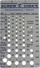 Ruelle Screw Chek Sae/ Inch Thread Size Gauge (no. To 5/16) 1/8 New. Price: $35.93.