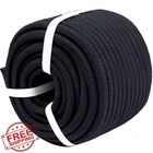 Yuzenet 1/2" X 100FT Double Braided Polyester Arborist Rope, Black New. Price: $55.49.