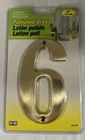 Hy-ko 5 In. Gold Brass Nail-on Number 6 1 Pc. -pack Of New. Price: $11.99.