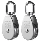 2PCS M25 Single Block 304 Stainless Steel Swivel Cable Pulleys Wheel F... New. Price: $18.42.