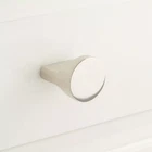 Signature Hardware Pleso Solid Brass Round Cabinet Knob - Polished Nickel. Price: $12.00.