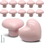 12 Pcs Ceramic Cabinet Knobs, Heart Shaped Adorable Drawer Pulls For Girls Bedro New. Price: $25.58.