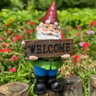 Zonling Garden Decor Statue Gnomes 6.5 X 4.72 11.81 Inches, Green New. Price: $35.94.