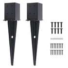 Pcs 4X4 Fence Post Anchor 3.6X3.6 Ground Spike 22IN Heavy Duty Black New. Price: $64.40.