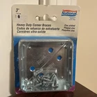 National Hardware N337-683 V124 Steel Corner Brace, Zinc Plated, 3" New. Price: $8.99.