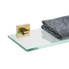 Jqk Bathroom Glass Shelf Gold Tempered Shower Storage 12 By 5 Inches 304 New. Price: $44.53.
