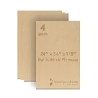 Baltic Birch Plywood, Mm 1/8 X 24 36 Inch, B/bb Grade Sheets Woodpeckers New. Price: $72.73.